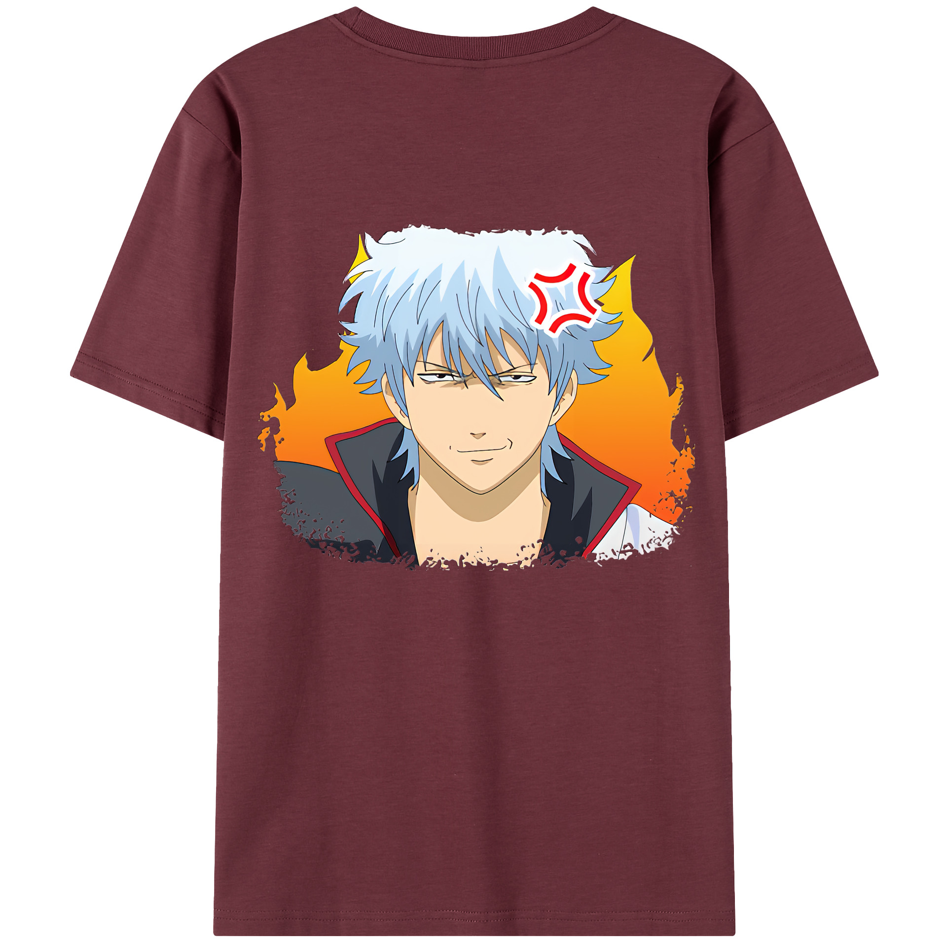 （画像用） ぎんたま 坂田銀時（さかたぎんとき） 神楽 志村新八（しむら しんぱち） GINTAMA Sakata Gintoki Kagura Shimura Shinpachi 綿100％半袖Tシャツ（背面プリント）